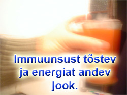 Immuunsust tõstev ja energiat andev jook